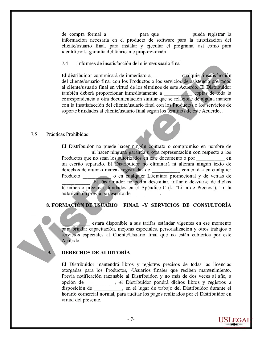 Preview Acuerdo de distribución de software