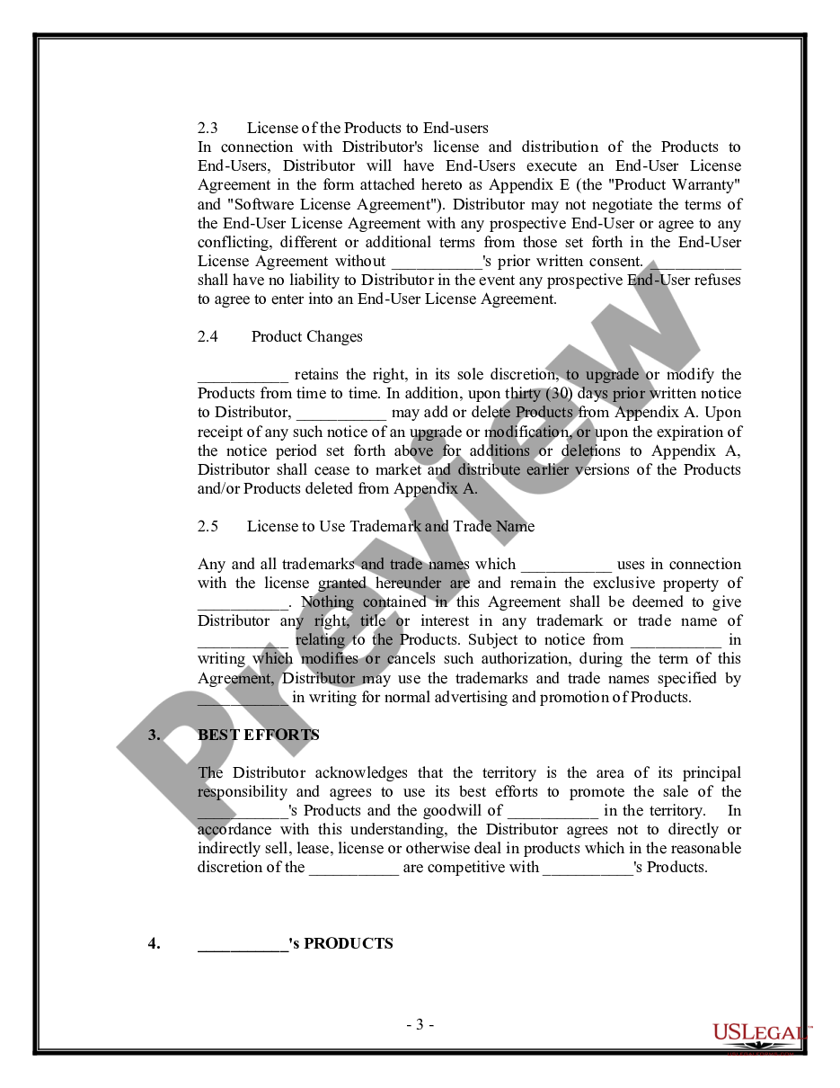 page 2 Distributor Agreement for Software preview