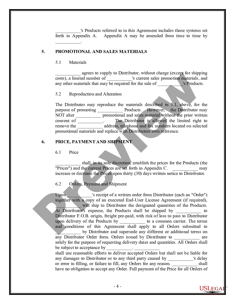 page 3 Distributor Agreement for Software preview