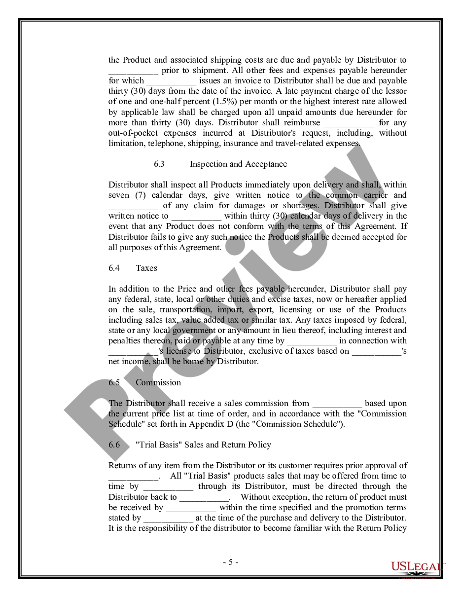 page 4 Distributor Agreement for Software preview