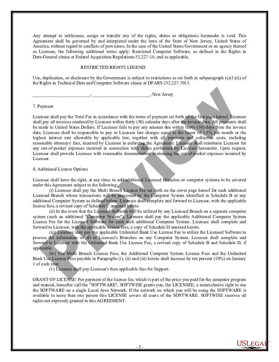 page 2 Software License Agreement - Detailed preview