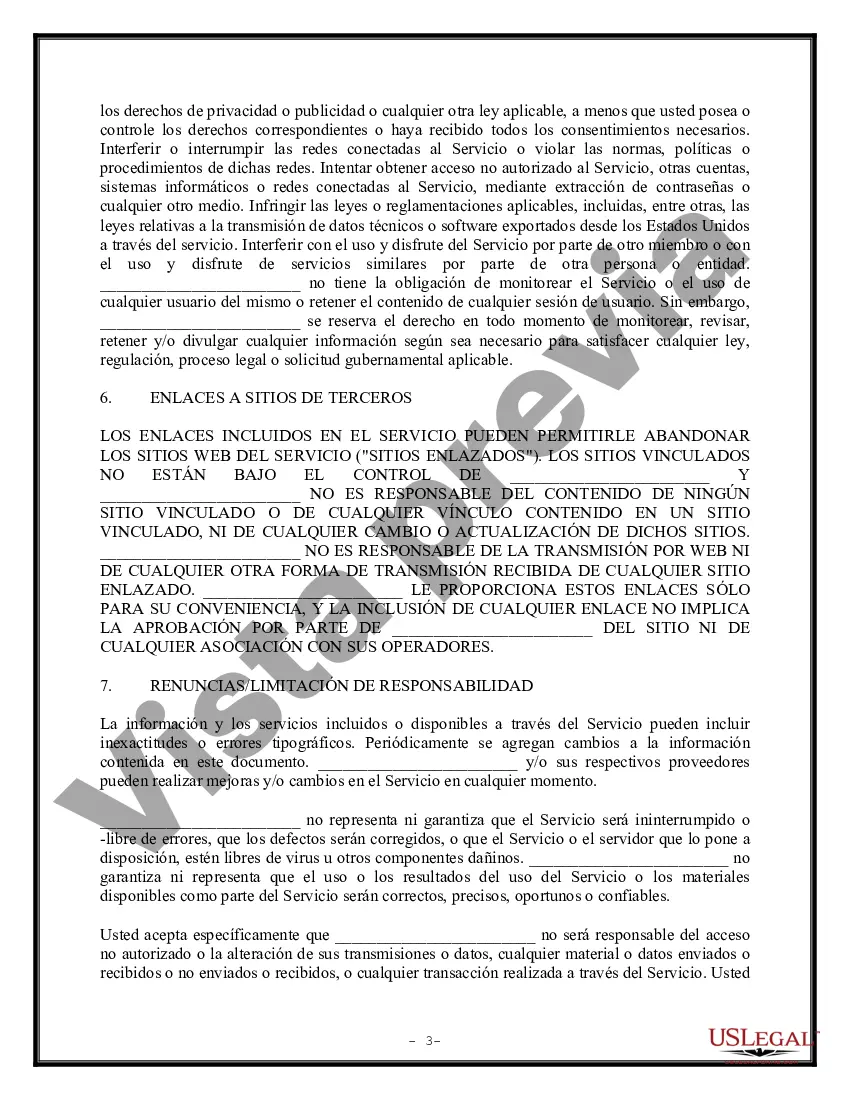 Preview Suscripción - Acuerdo de cuenta de miembro - Acuerdo de servicio de Internet