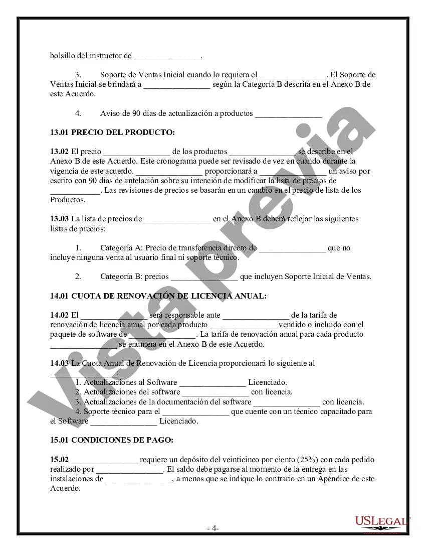 Preview Acuerdo de licencia del programa de software