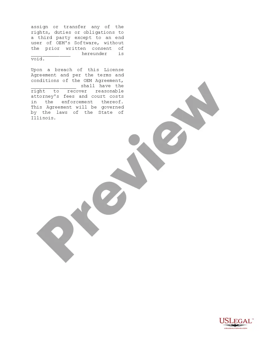Get OEM Software Program License Agreement Preview OEM Software Program License Agreement
