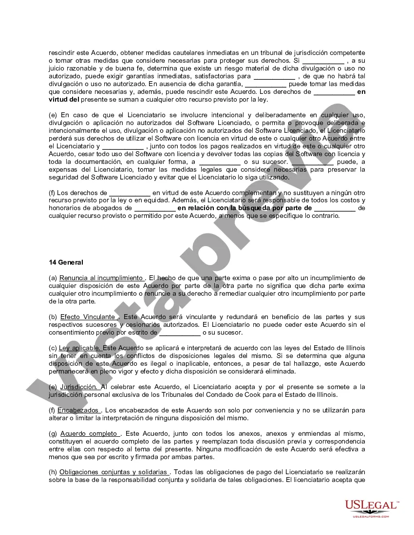 Preview Acuerdo de suscripción de licencia con opciones de nivel de servicio