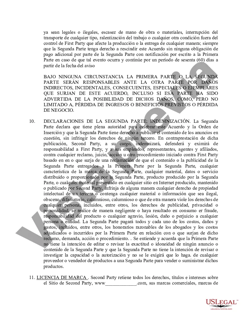 Preview Acuerdo de publicidad - Acuerdo de pago por clic