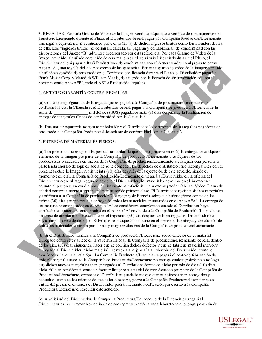 Preview Acuerdo de distribución y licencia de Video Gram