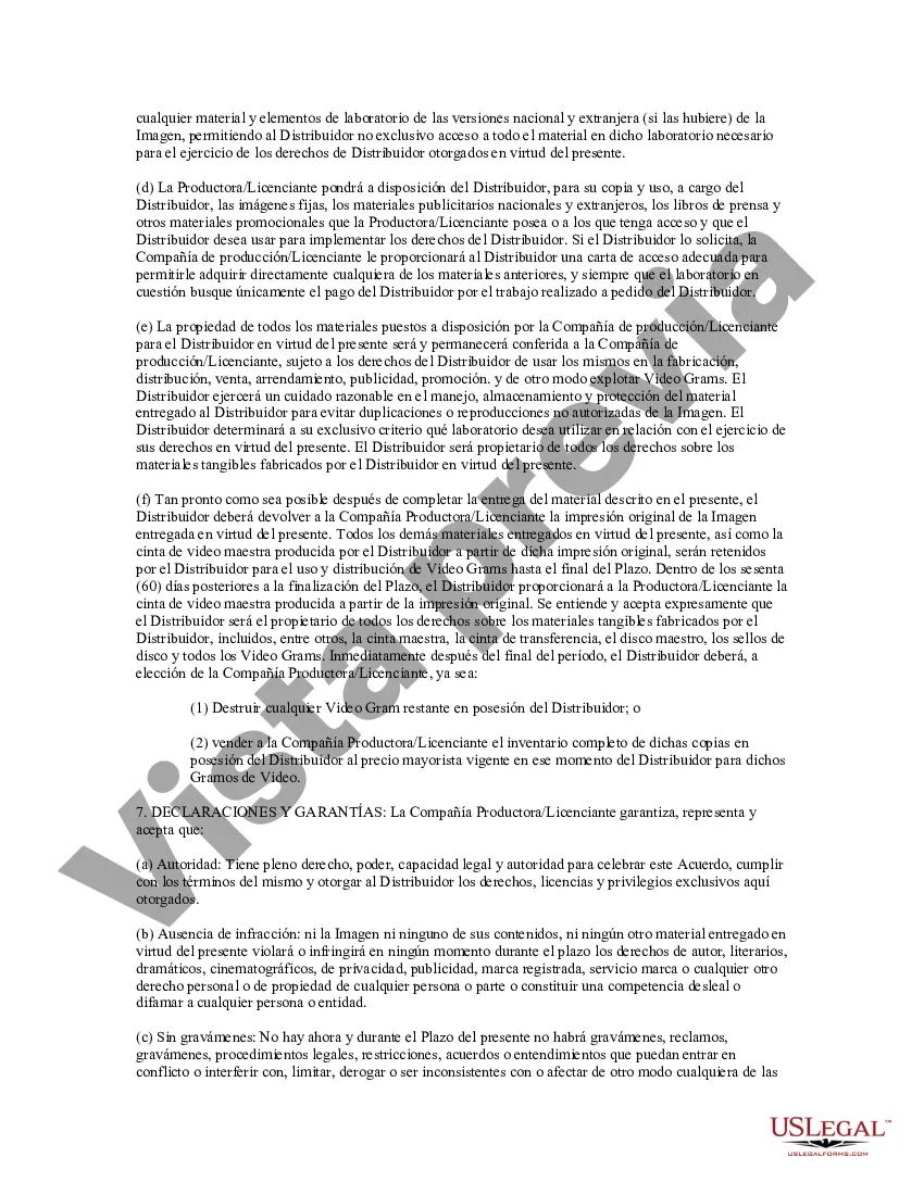 Preview Acuerdo de distribución y licencia de Video Gram
