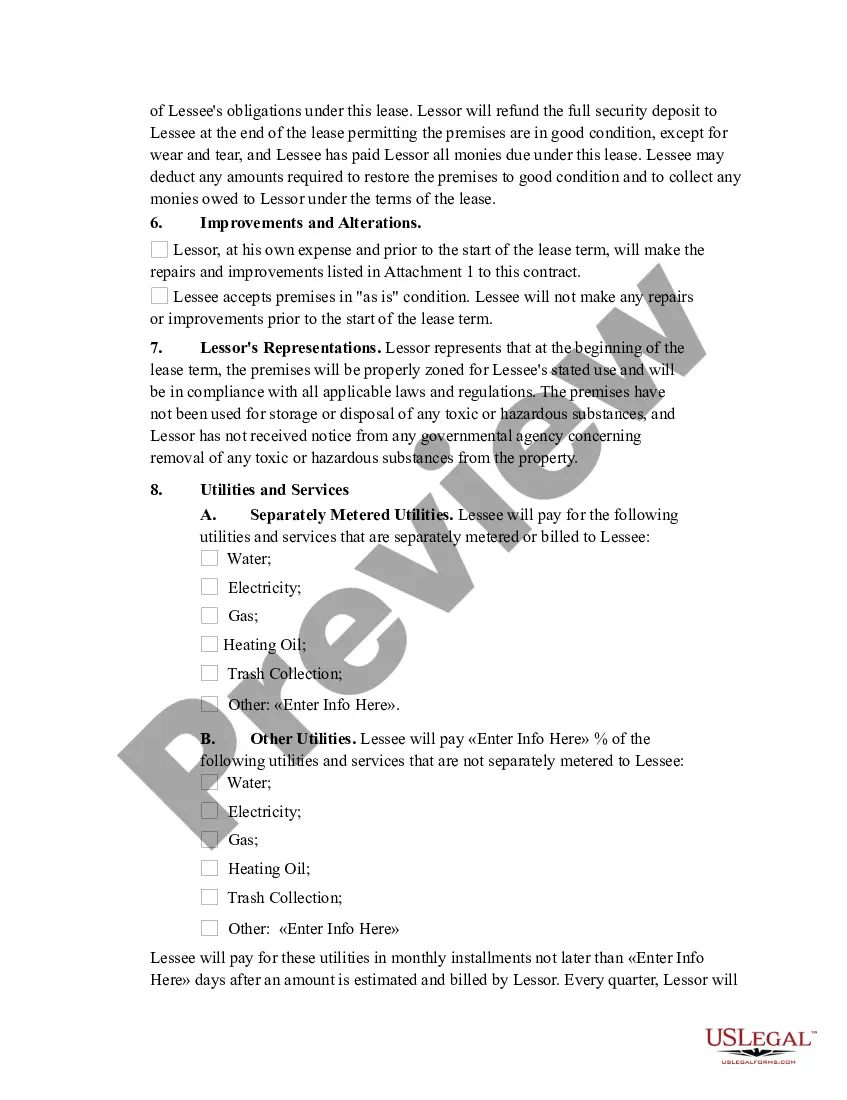Get Lease for part of building Preview Lease for part of building