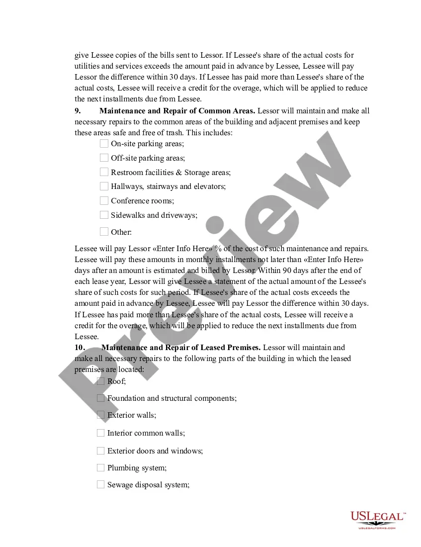 Get Lease for part of building Preview Lease for part of building