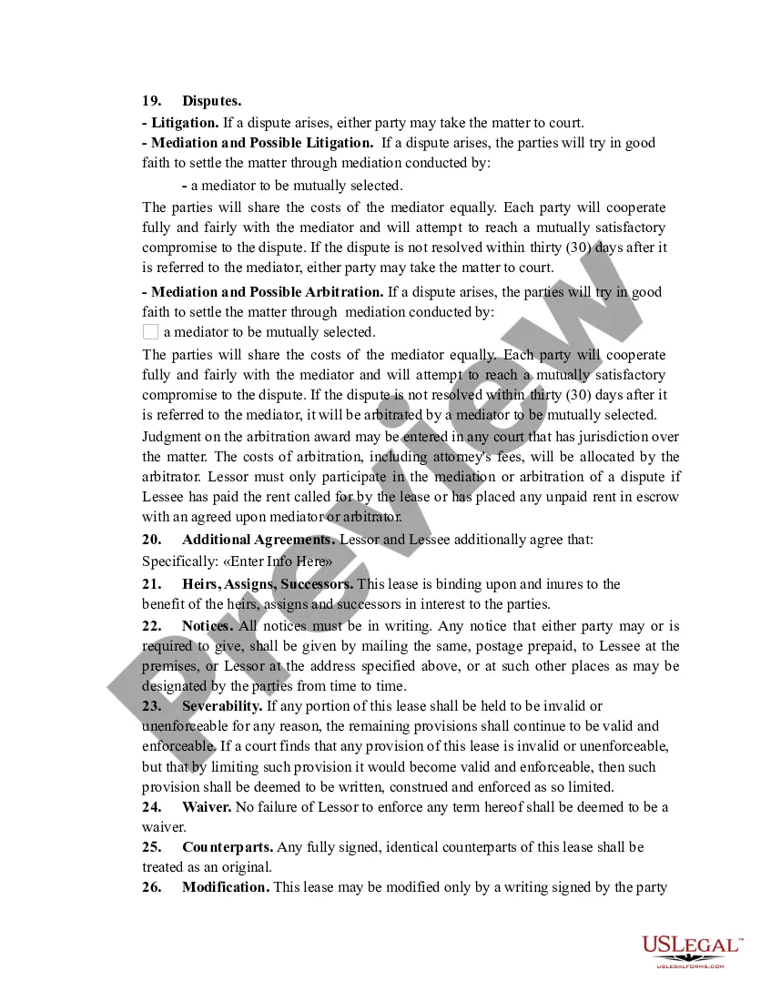 Get Lease for part of building Preview Lease for part of building