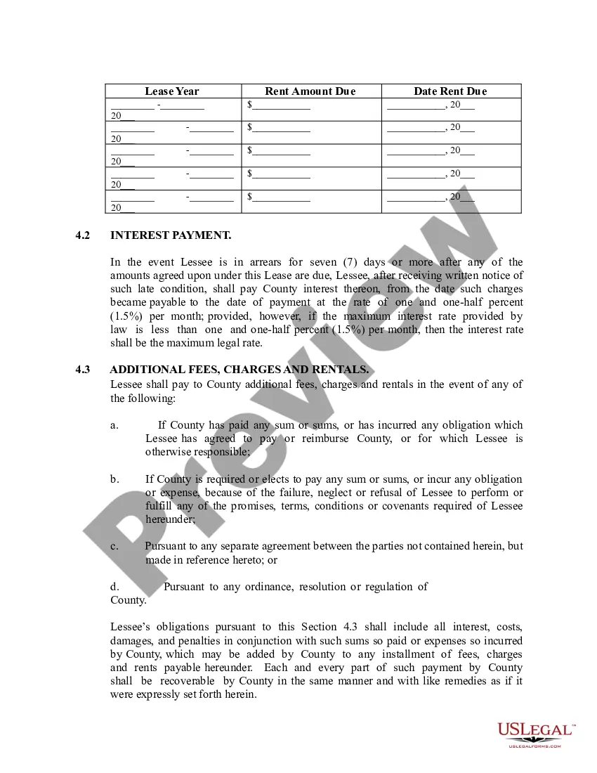 Get Agreement for Lease of Real Property For Agricultural Purposes Preview Agreement for Lease of Real Property For Agricultural Purposes