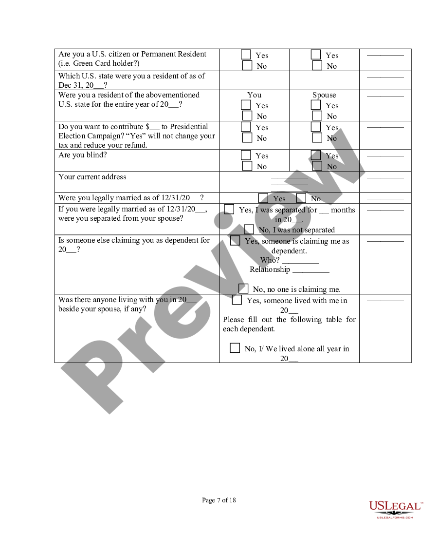 Tax Preparer: Disclosure and Service Agreement | US Legal Forms