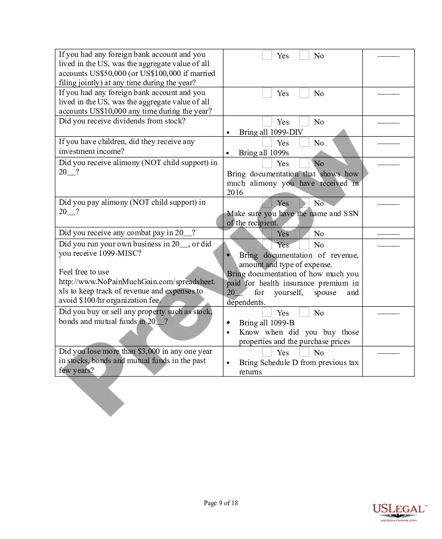 Preview Tax Preparer: Disclosure and Service Agreement