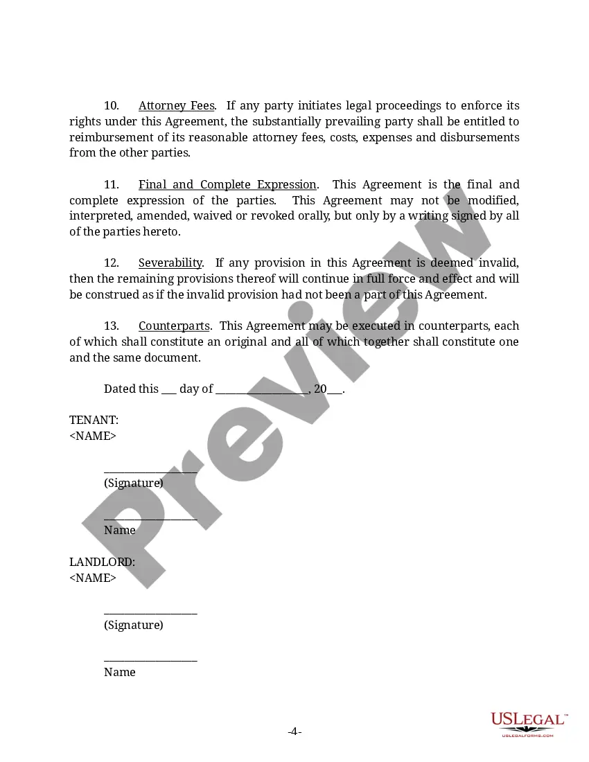 Preview Lease Cancellation and Termination Agreement