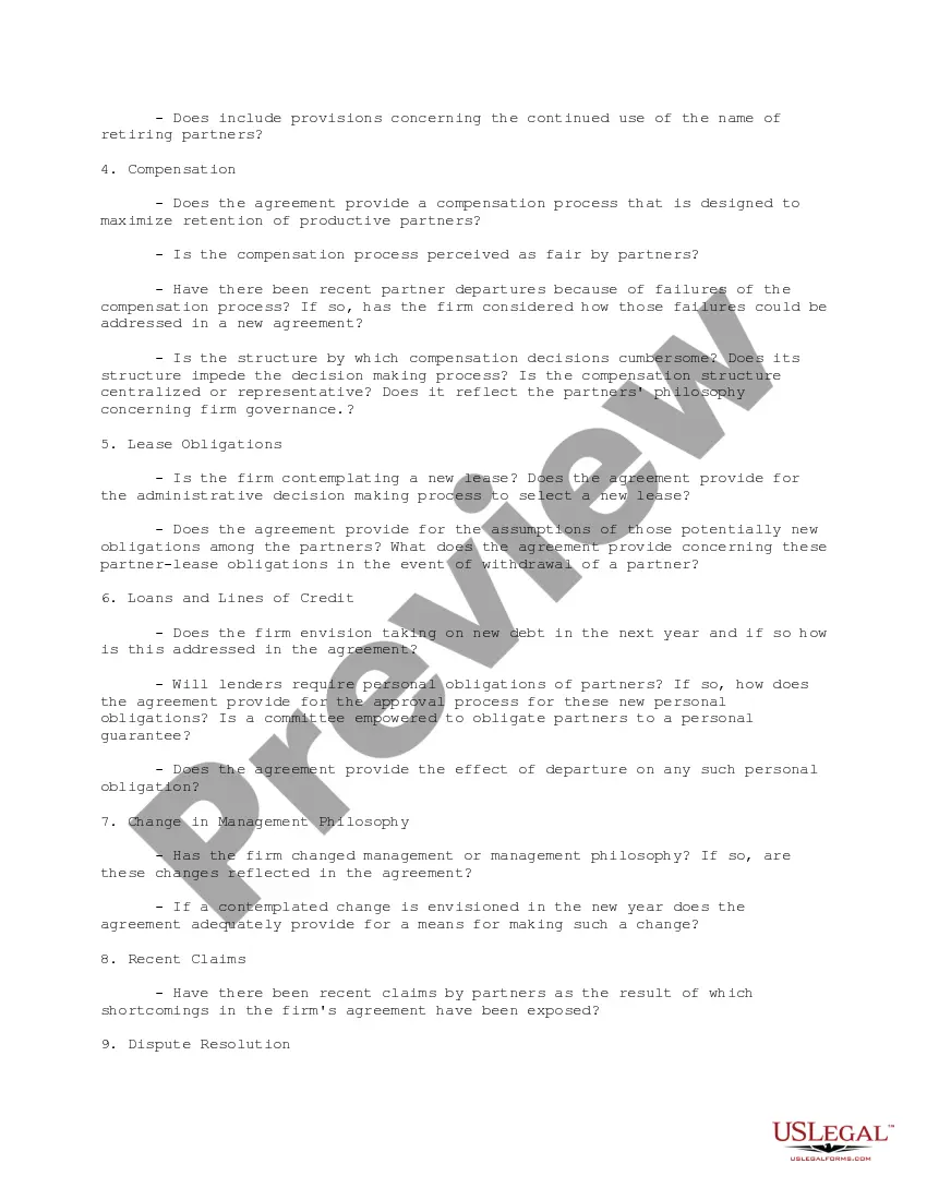 Get Checklist of Law Firm's Annual Risk Analysis Preview Checklist of Law Firm's Annual Risk Analysis