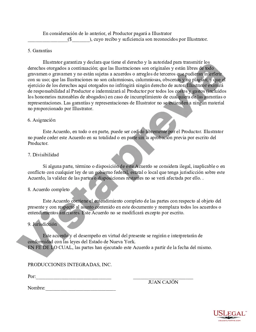 Preview Acuerdo de licencia de ilustración