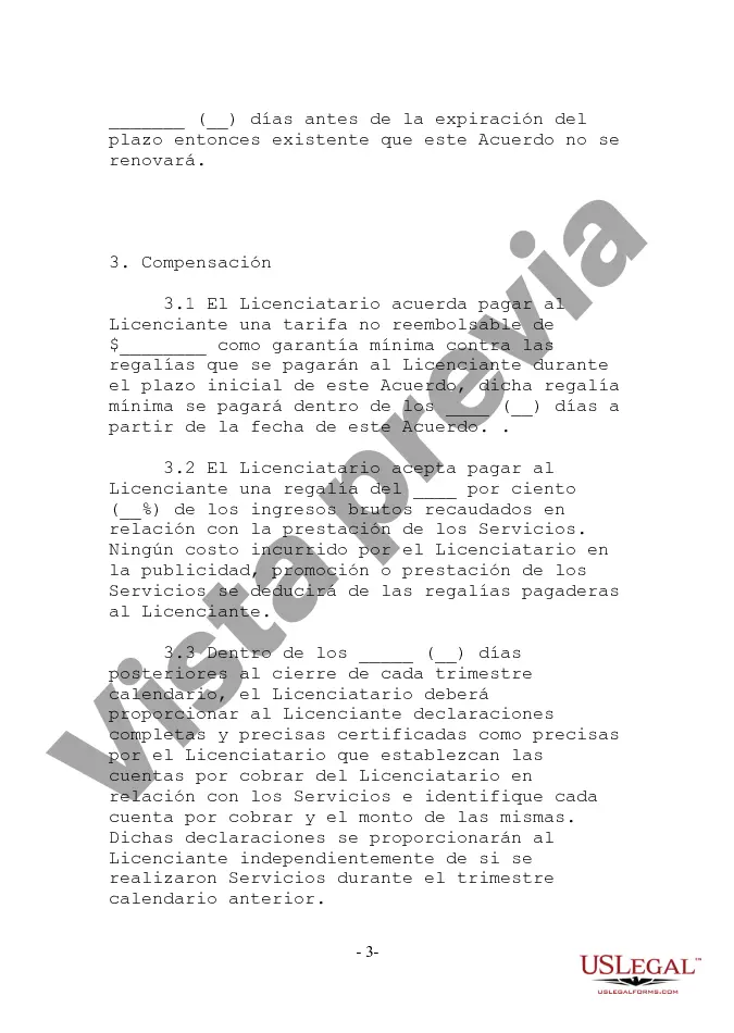 Preview Acuerdo de licencia de marca de servicio