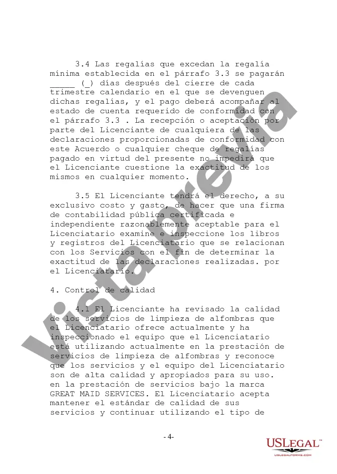 Preview Acuerdo de licencia de marca de servicio