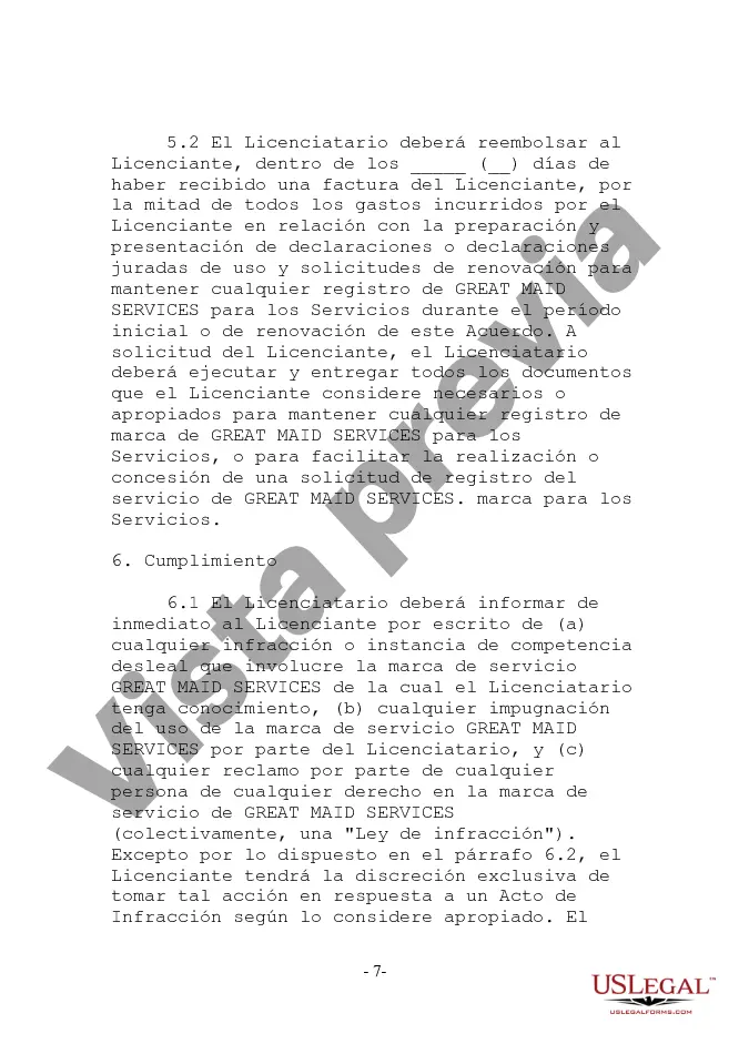 Preview Acuerdo de licencia de marca de servicio