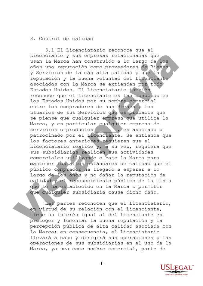 Preview Acuerdo de licencia de marca comercial, marca de servicio y nombre comercial dentro de la empresa