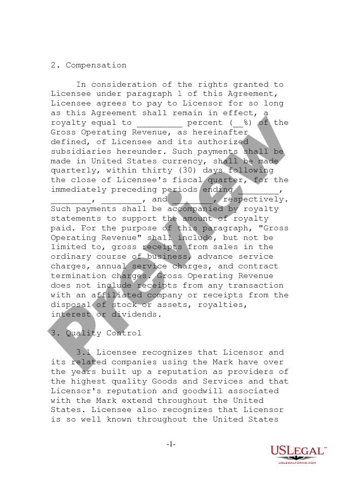 page 2 Intra-Company Trademark, Service Mark, and Trade Name License Agreement preview