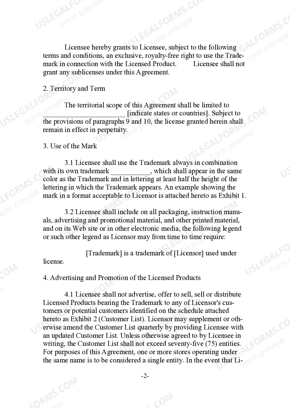 Preview Trademark License as a Dispute Settlement Agreement