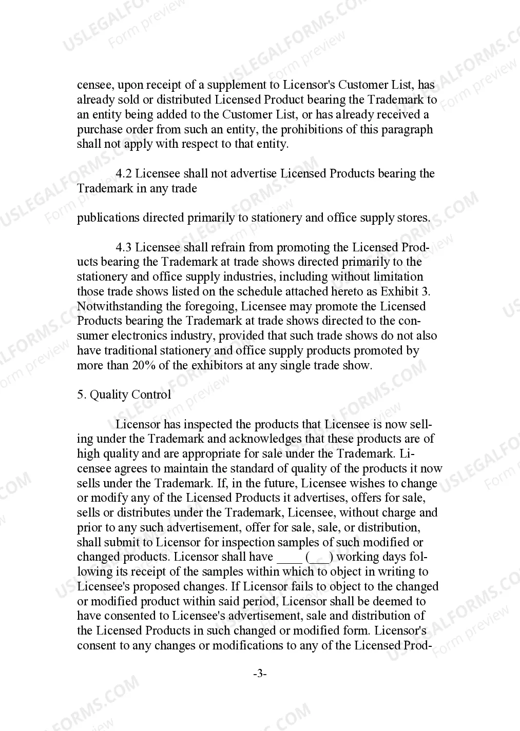 Preview Trademark License as a Dispute Settlement Agreement