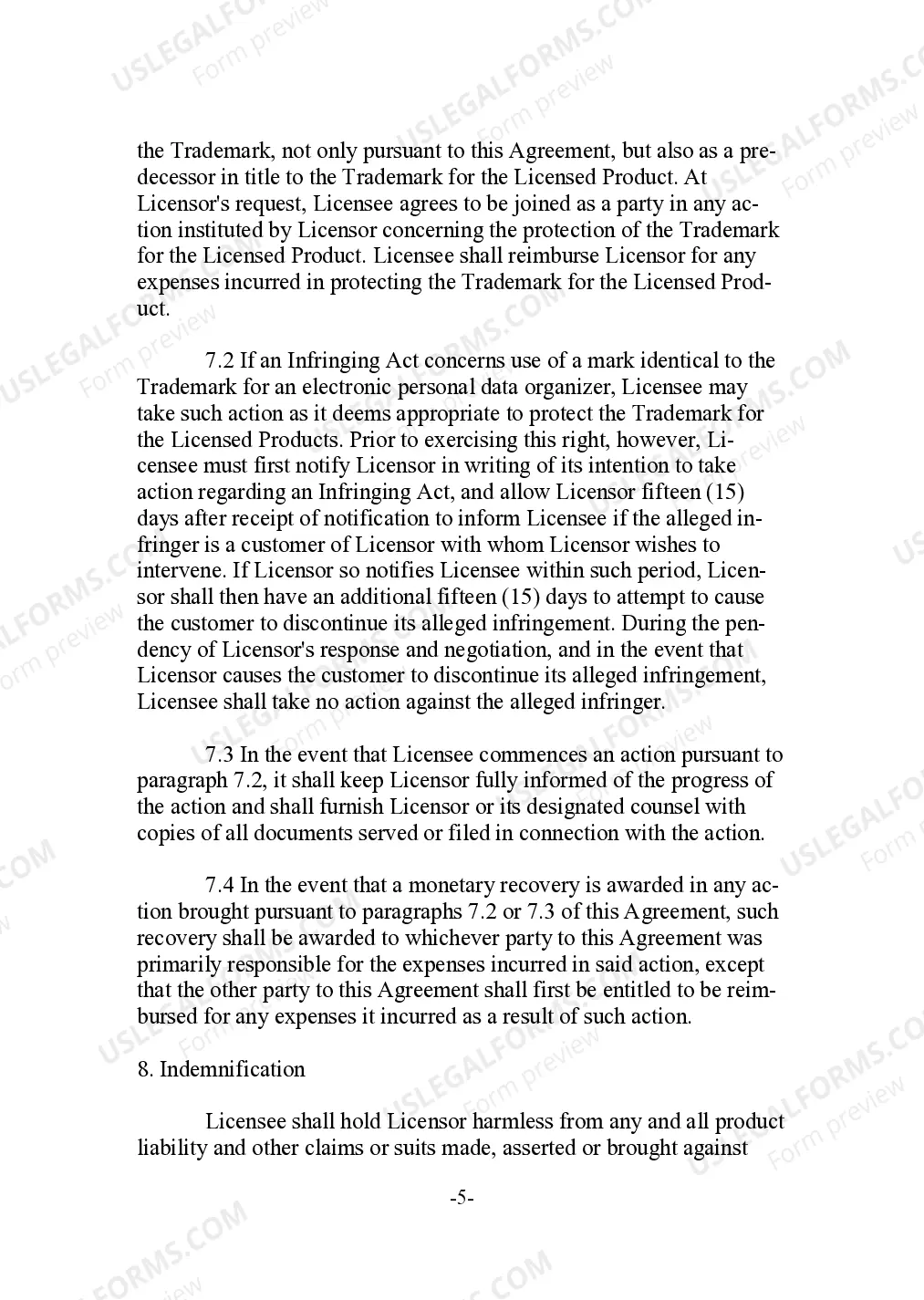 Preview Trademark License as a Dispute Settlement Agreement