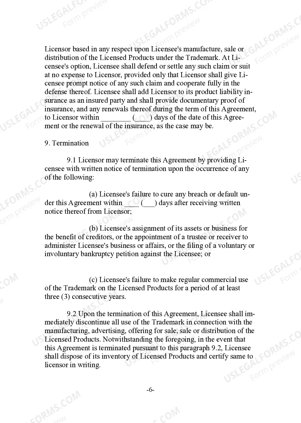 Preview Trademark License as a Dispute Settlement Agreement