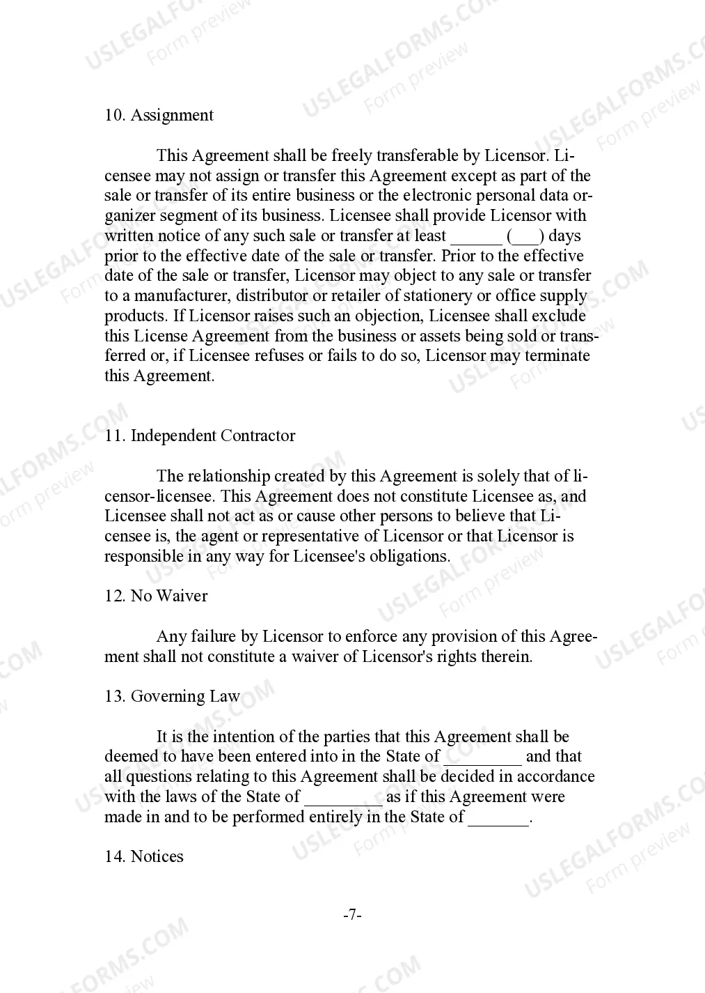 Preview Trademark License as a Dispute Settlement Agreement