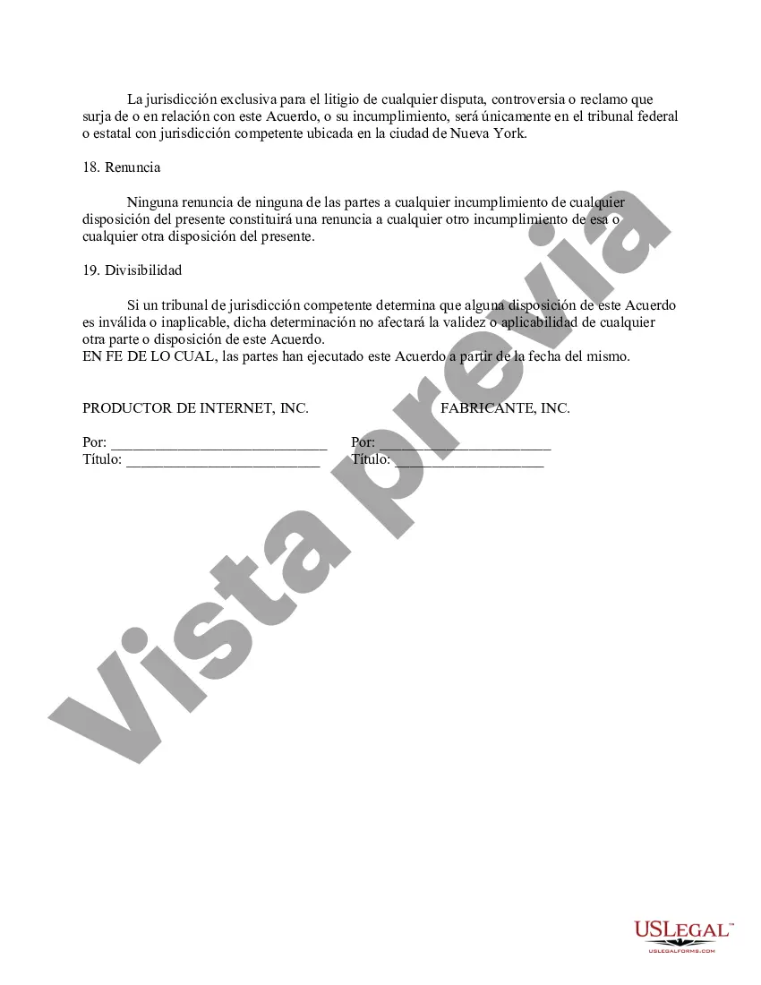 Preview Acuerdo de licencia de marca comercial exclusiva