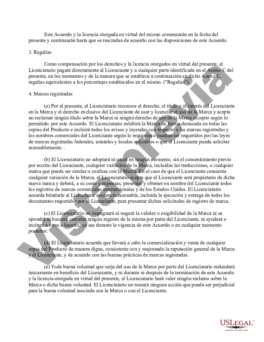 Preview Acuerdo de licencia de marca comercial para uso en el mercado educativo