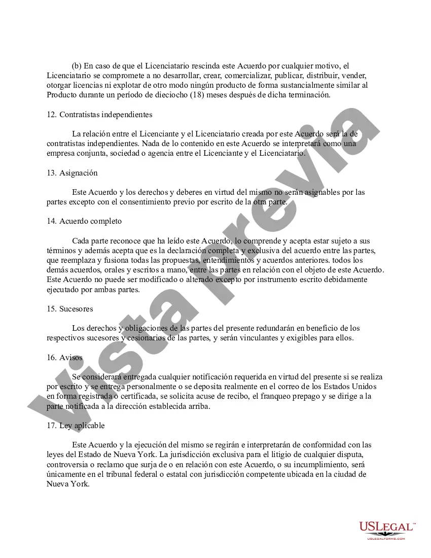 Preview Acuerdo de licencia de marca comercial para uso en el mercado educativo