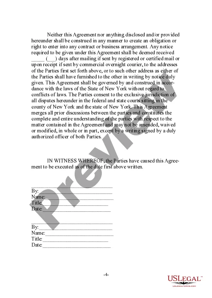 Get Mutual Nondisclosure Agreement - Prospective Joint Venture or Co-Development Relationship Preview Mutual Nondisclosure Agreement - Prospective Joint Venture or Co-Development Relationship
