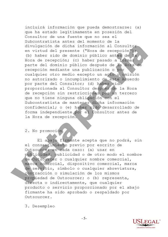 Preview Acuerdo de confidencialidad con cláusula de derechos de propiedad
