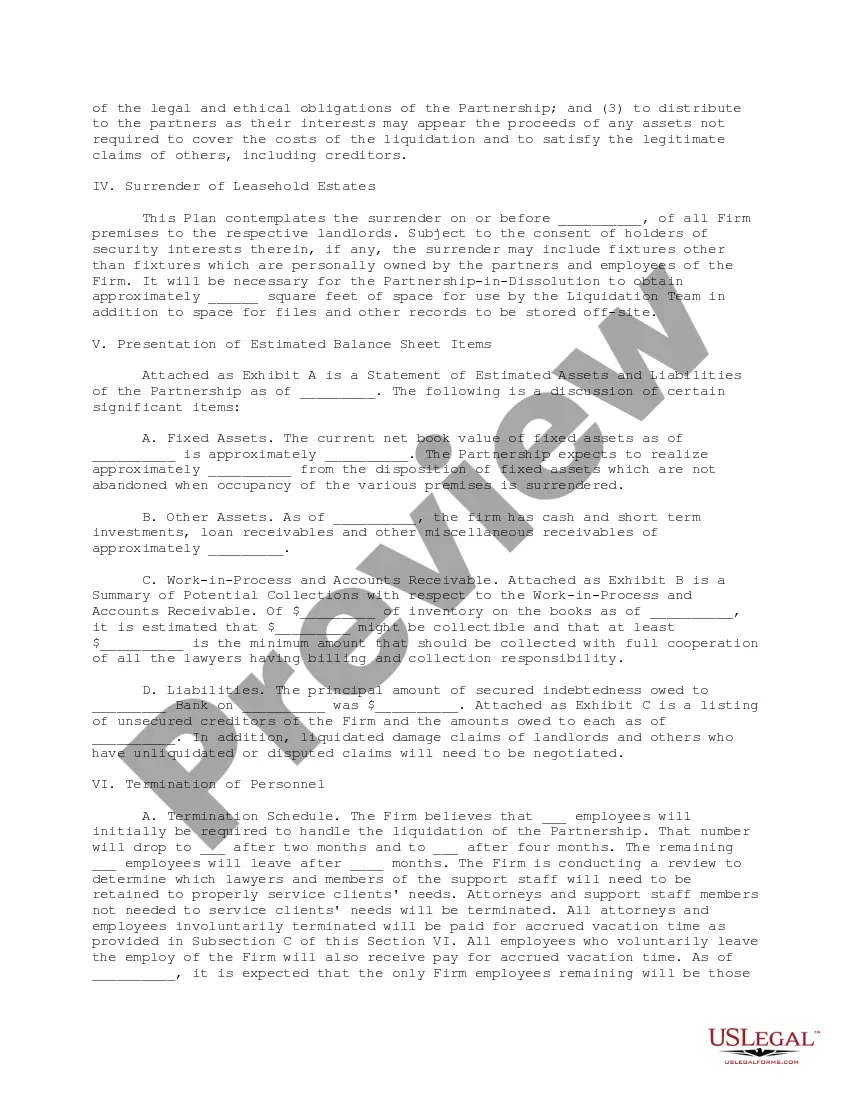 Get Dissolving a Law Firm Preview Dissolving a Law Firm
