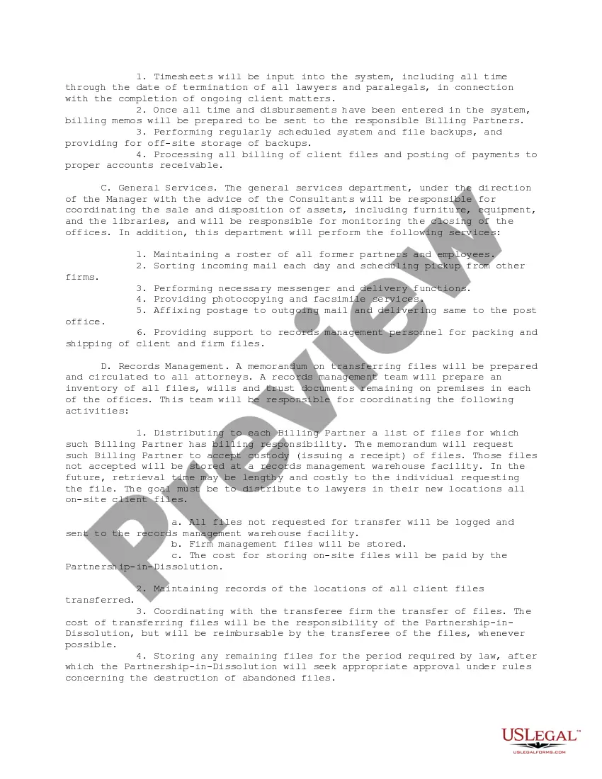 Get Dissolving a Law Firm Preview Dissolving a Law Firm