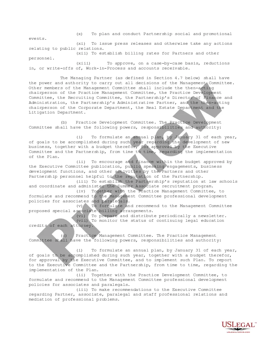 Preview Model Partnership Agreement