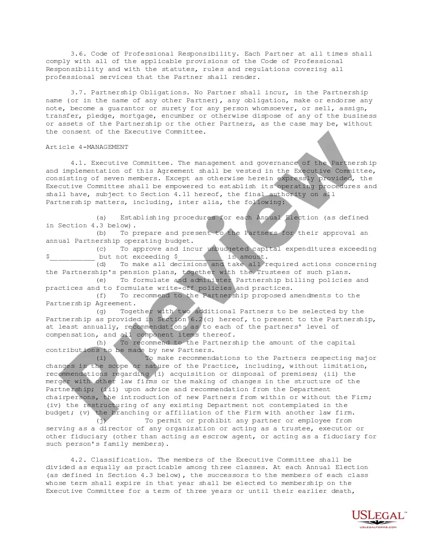 Preview Model Partnership Agreement