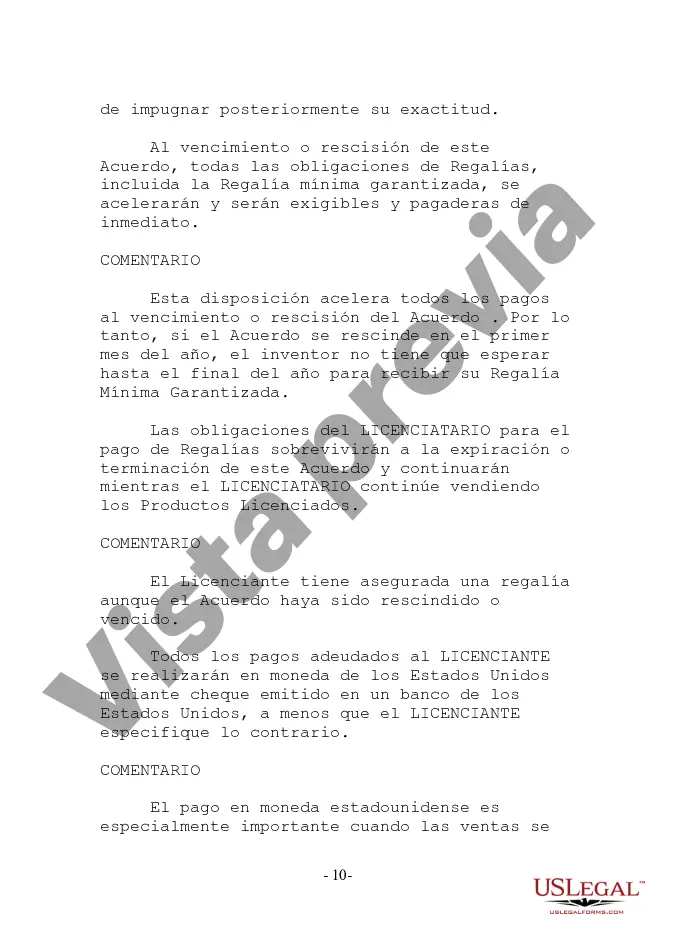 Preview Acuerdo de licencia de diseñador de juguetes anotado