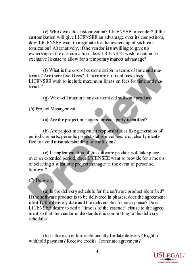 Get Licensee - Oriented Software License Transaction Checklist Preview Licensee - Oriented Software License Transaction Checklist