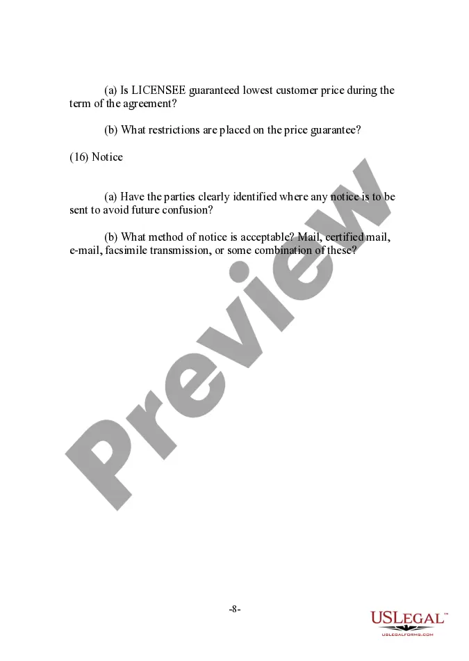 Get Licensee - Oriented Software License Transaction Checklist Preview Licensee - Oriented Software License Transaction Checklist