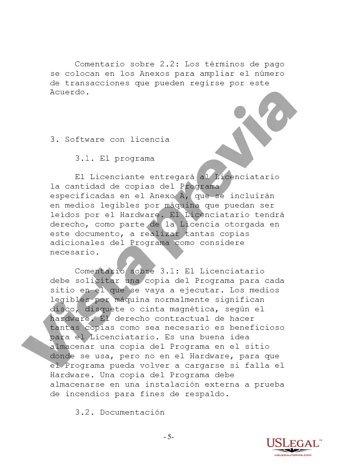 Preview Contrato de licencia de software orientado al usuario anotado con contrato de mantenimiento de software