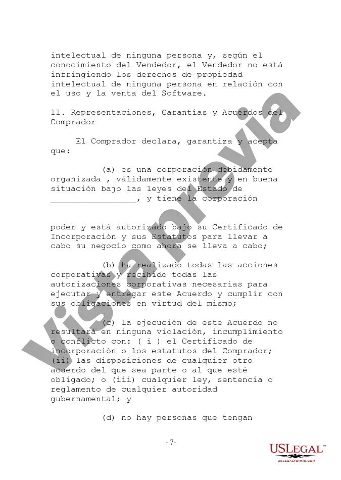 Preview Venta y licencia de software - Acuerdo anterior