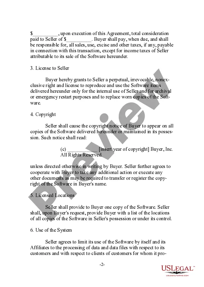 Get Software Sales and License - Back Agreement Preview Software Sales and License - Back Agreement