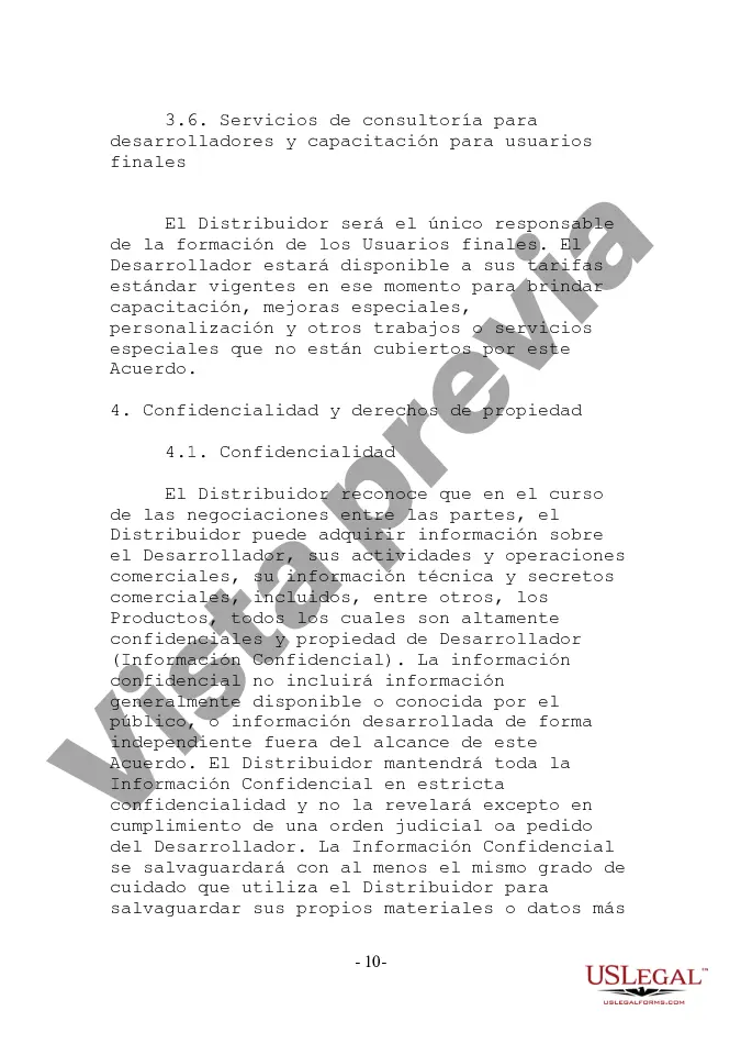 Preview Acuerdo de distribución orientado al desarrollador