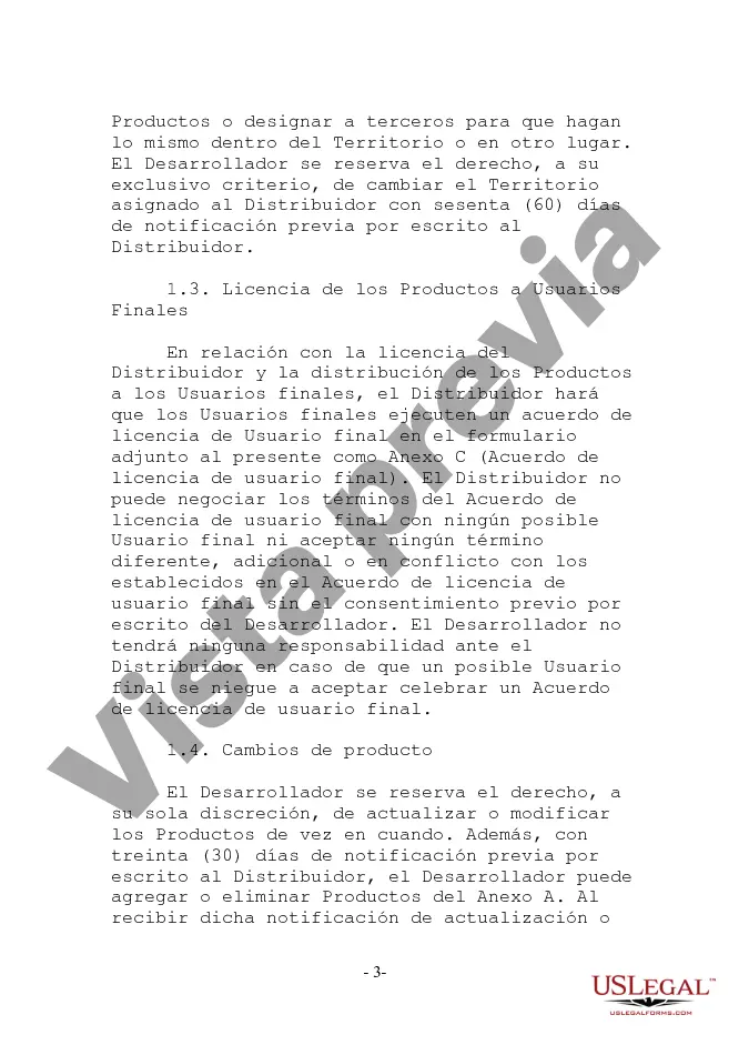 Preview Acuerdo de distribución orientado al desarrollador