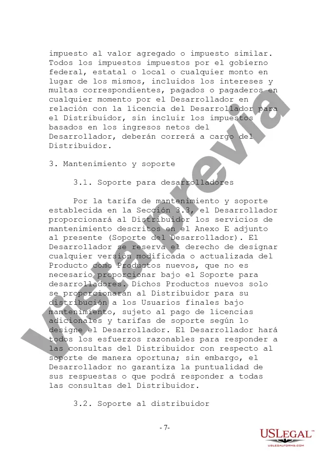 Preview Acuerdo de distribución orientado al desarrollador