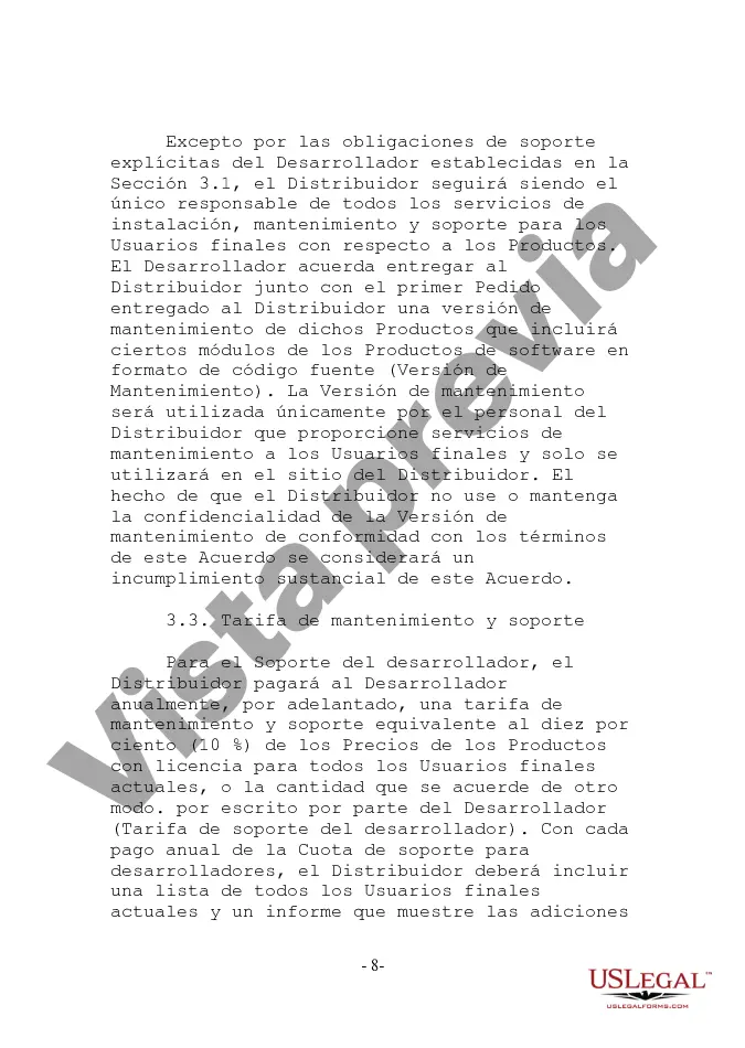 Preview Acuerdo de distribución orientado al desarrollador